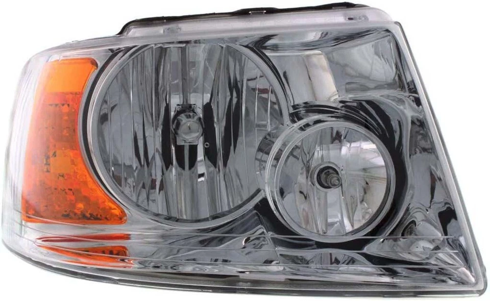 Headlights For 2003 2004 2005 2006 Ford Expedition Halogen Chrome Pair Foto 2 de 4