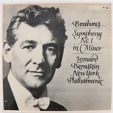 Brahms - Leonard Bernstein - Symphony No. 1 In C Minor Reissue LP Record MS 6202
