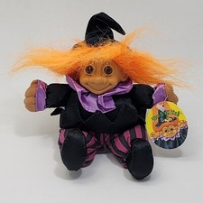 Vintage Russ Berrie Troll Witch Sitting Plush Doll Figure w/ Tag