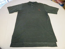 Polo Golf Ralph Lauren Men's short sleeve polo shirt Size M green striped GUC@