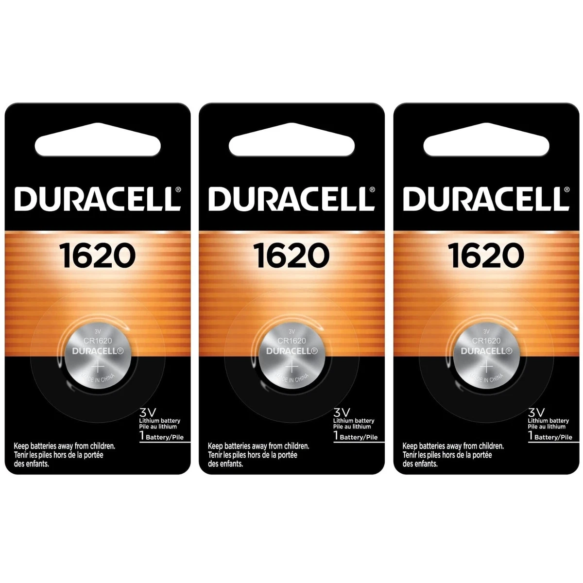 Duracell CR1620 3V, Lithium, Pile bouton, 3 V, 1 pièce(s), CR1620