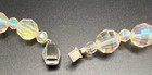 Vintage Aurora Borealis Coated Clear Crystal Bead Strand Fancy Box Clasp 21.5” — photo 4