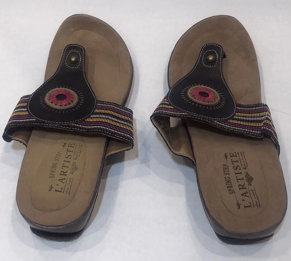 Spring Step Women’s Yasmin Sandals Sz 42 US 10.5-11 Shoes Boho L’artiste - Image 3 of 4