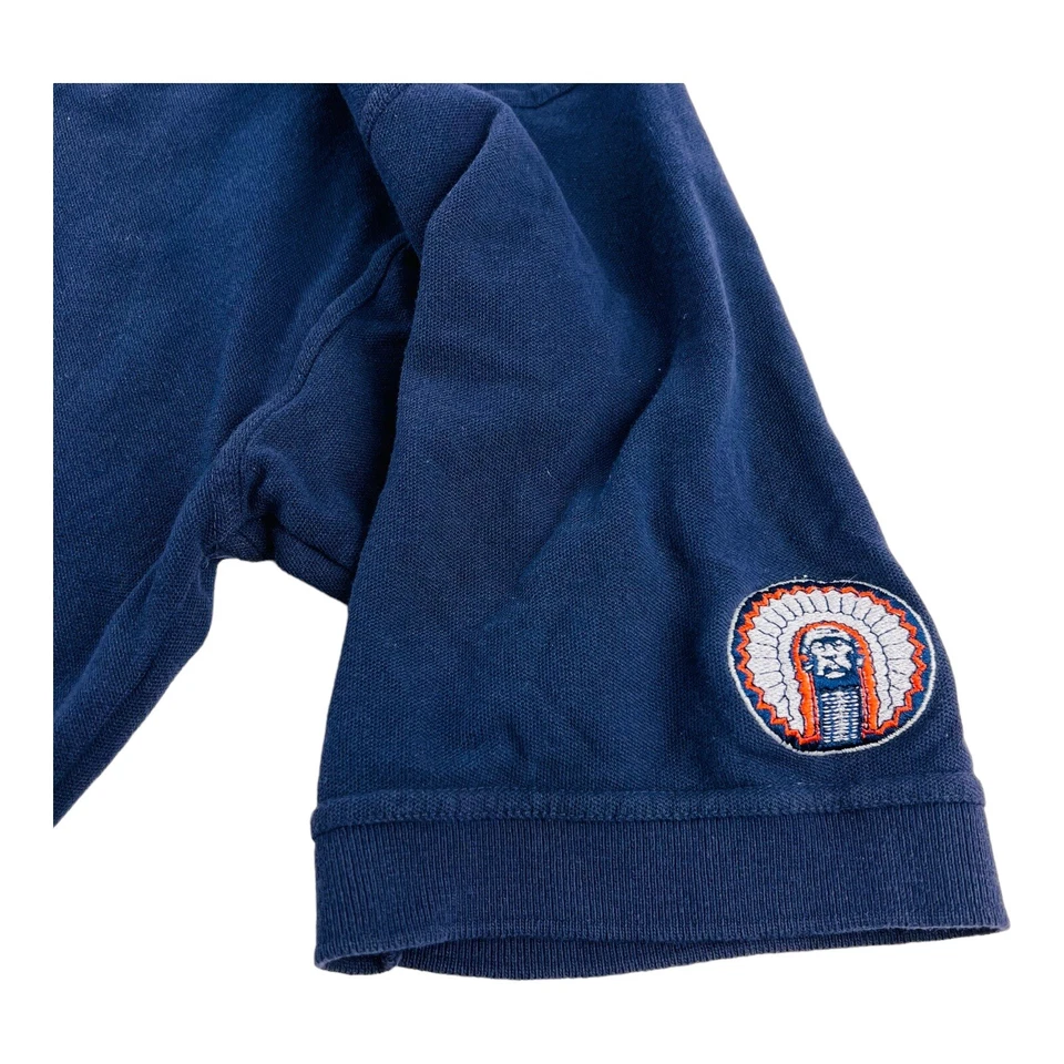 Camisa Polo de Algodón Manga Corta Azul Tierra Sagrada XL Illinois Memorial Stadium Foto 3 de 4