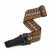 D'ADDARIO PLANET WAVES WOVEN BANJO STRAP - HOOTENANNY - YELLOW & BROWN - 20N01BJ
