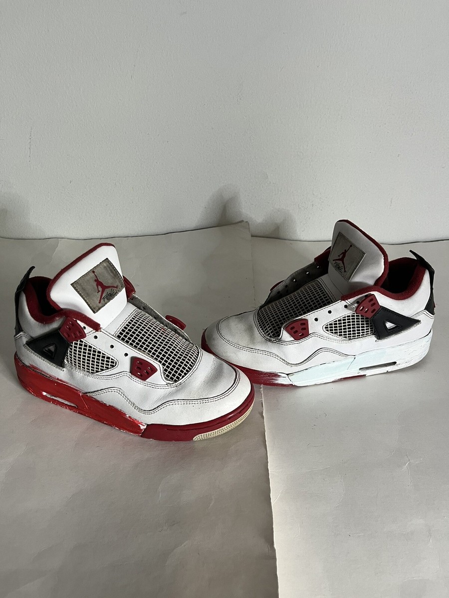 Nike Air Jordan 4 Retro GS 2012 Fire Red 408452-110 size 7Y  display picture 1