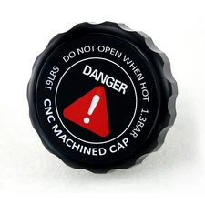 1.3 Bar Cooler Cap CNC Machined 1PC Screw On Aluminum Radiator CUBAUTO