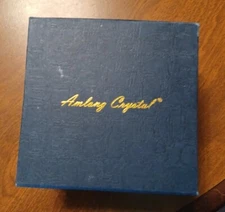 🌺Amlong Crystal 3 inch High Quality Purple/Pink Crystal Lotus Flower w/Box