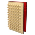 100% AUTHENTIC NEW MEN CHRISTIAN LOUBOUTIN SIFNOS SPIKE BEIGE WALLET — photo 1
