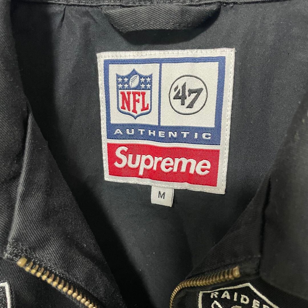 Supreme NFL Raiders versity Jacket Blouson 19ss Logo Black