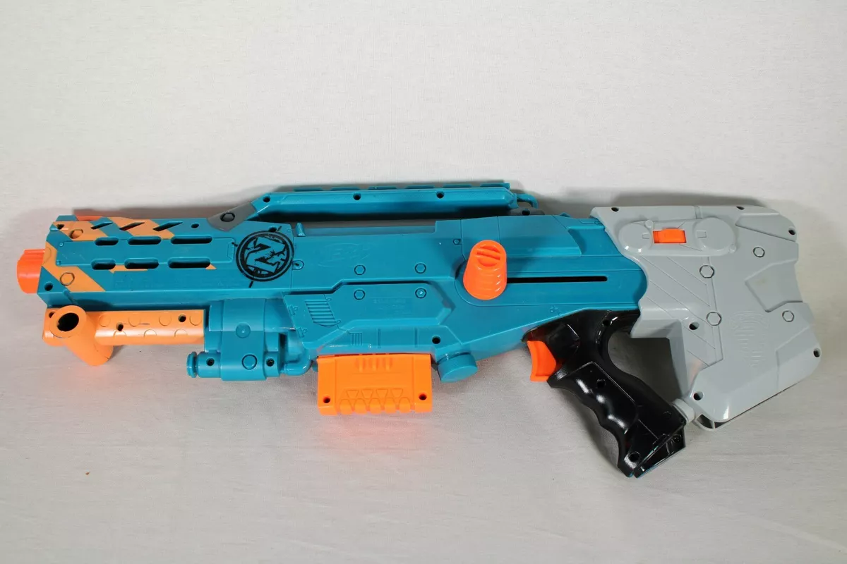 RARE Nerf Longshot CS-6 Sniper Rifle Z Dart Blaster Gun with adjustible  stock