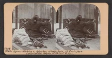 Moki squaw making a blanket, World's Fair, St Louis, 1904 c1900 Old Photo