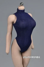  1/6 Jumpsuits Swimsuit Leotard Backless Bodysuit Fit 12'' Female PH Figure Body