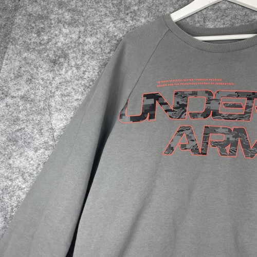 Under Armour Men's Long Sleeve Crew Neck Sweatshirt Gray  Size XL Loose Fit - Bild 4 von 19