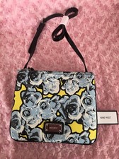 NINE WEST Jaya Floral Blue Yellow Cross Body Handbag