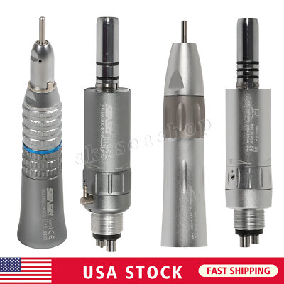Dental Slow Speed Air Motor Micromotor Straight Handpiece Inner/Exter Spray Dct