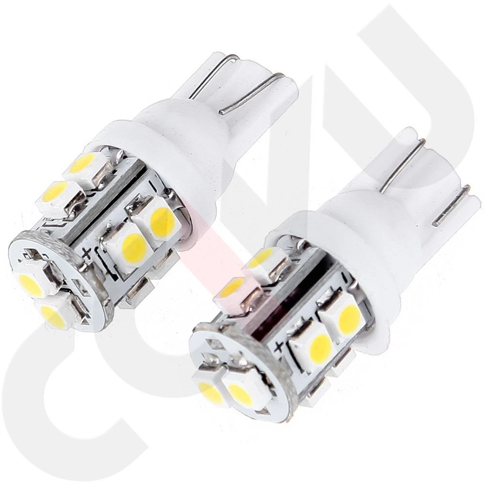 20pcs T10 W5W 10 SMD LED White License Plate Instrument Cluster Lights Bulbs - Изображение 2 из 4