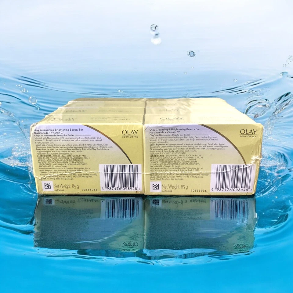 Olay Body Science Soap B3 and Vitamin C Niacinamide Beauty Bar 8 soap bars - Image 2 of 3