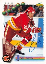 Joel Otto autographed hockey card (Calgary Flames) 1994 Score #18