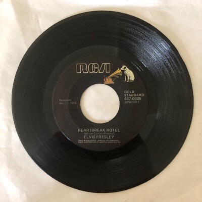 ELVIS PRESLEY - HEARTBREAK HOTEL / I WAS THE ONE 45 RPM RCA RECORDS ...