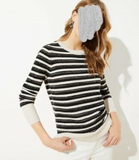 ANN TAYLOR LOFT SHIMMER CUFF SWEATER Small NWT