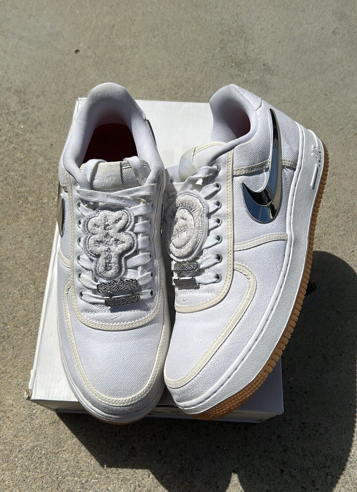 Size 12 - Nike Air Force 1 Travis Scott 2017 Crazy White Wont Find This  Clean