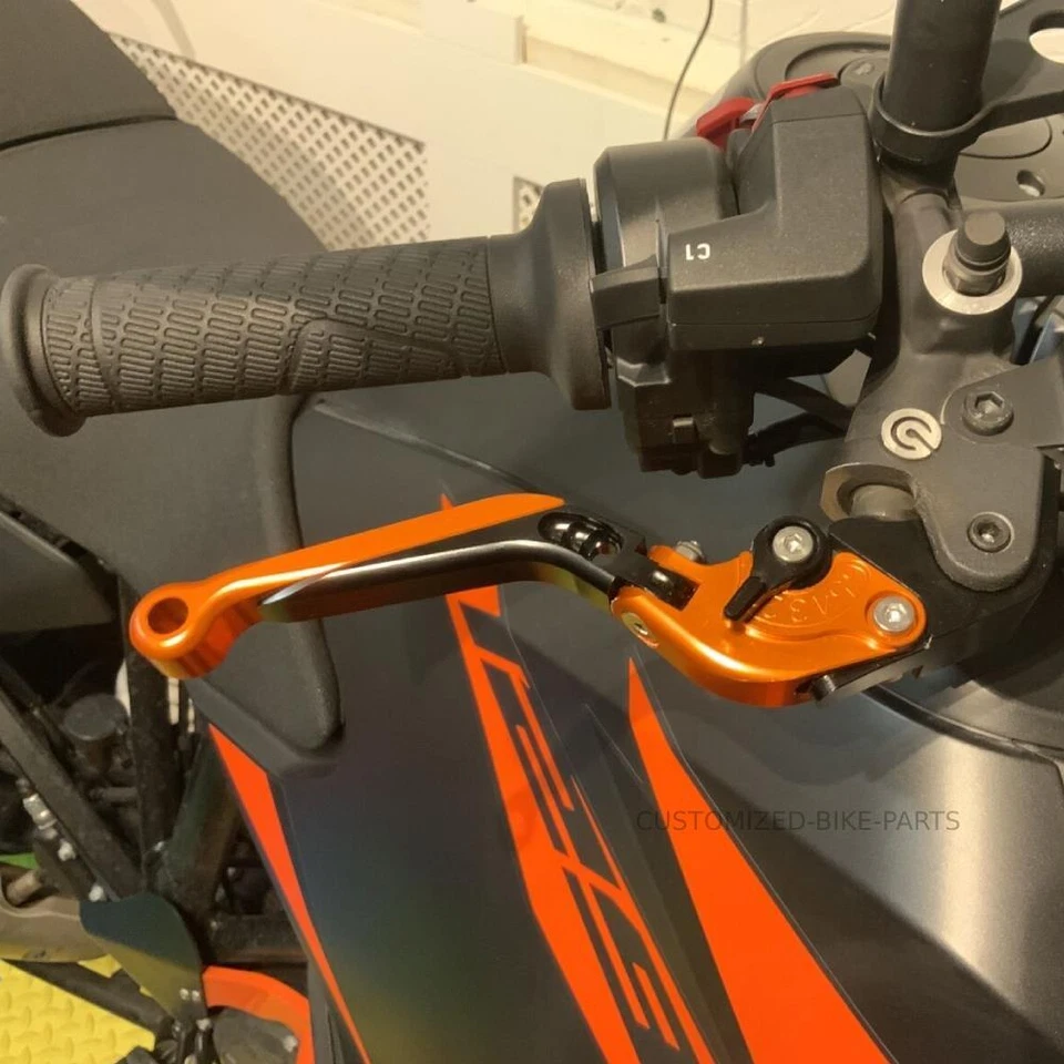 KTM 1290 Super Adventure R/S 2015-2025 | Juego de palancas de freno de embrague naranja/negro Foto 2 de 4