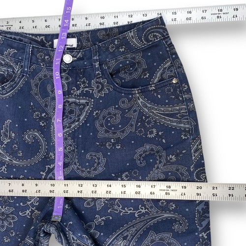 WeWoreWhat Icon Jeans Damen Größe 29 Paisley Print Night Sky High Rise Straight - Bild 7 von 11