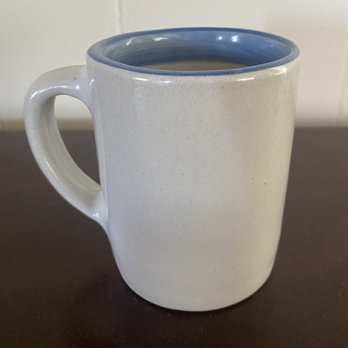 M.A. Hadley Country Scene Blue Chicken Mug “The End” 3 7/8” Excellent Condition - Picture 5 of 12