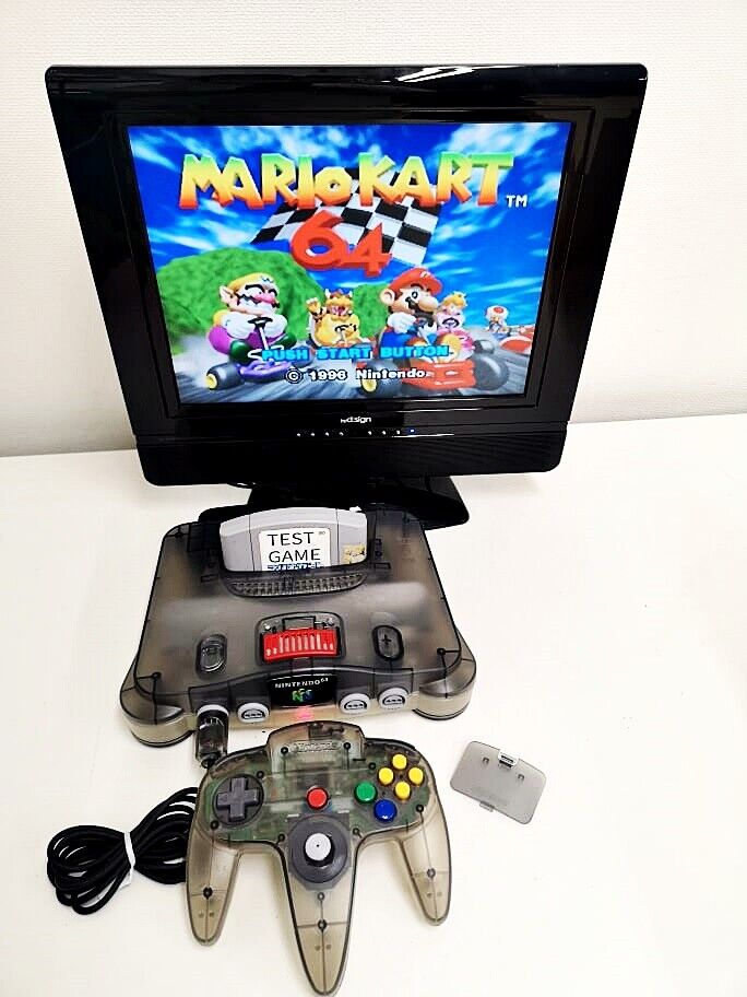 Nintendo 64 Console Jusco Clear Grey & White & Exp Pak 608 Nintendo 64 Console Jusco Clear Grey & White & Exp Pak 608