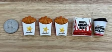 Lot Of Five (5) Hardees/Carl Jr’s Zuru Mini Brands Fast Food