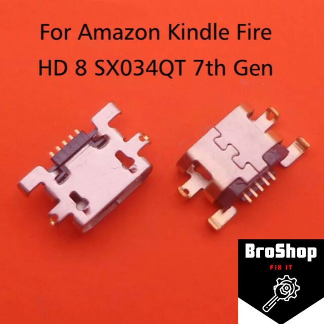 Amazon Kindle Fire HD 8 SX034QT 7a generazione presa micro USB presa di ricarica porta- Amazon Kindle Fire HD 8 SX034QT 7a generazione presa micro USB presa di ricarica porta-