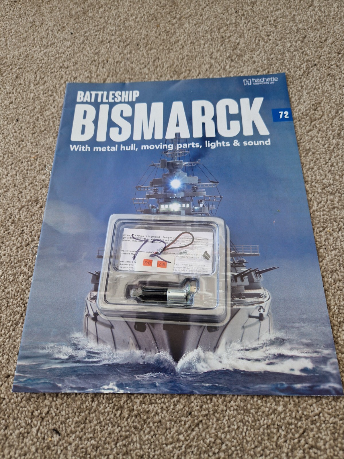 1/200 HACHETTE BUILD THE BISMARCK SHIP MODEL BATTLESHIP ISSUE 72 INC PART