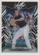 2019 Panini Prizm Zebra Prizm 13/99 Shane Bieber #74 tj0