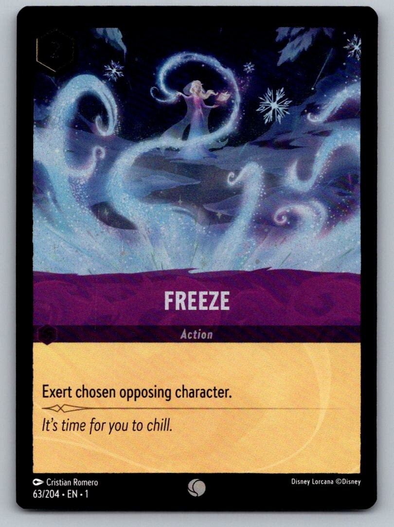 Freeze 63/204 Common The First Chapter Lorcana Cold Foil Near Mint