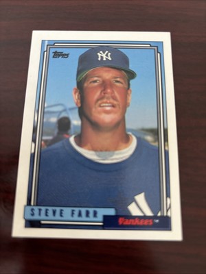 1992 Topps Steve Farr New York Yankees #46