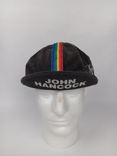 Vintage 1994 New York City John Hancock Marathon Running Cycle Cap Faded Black