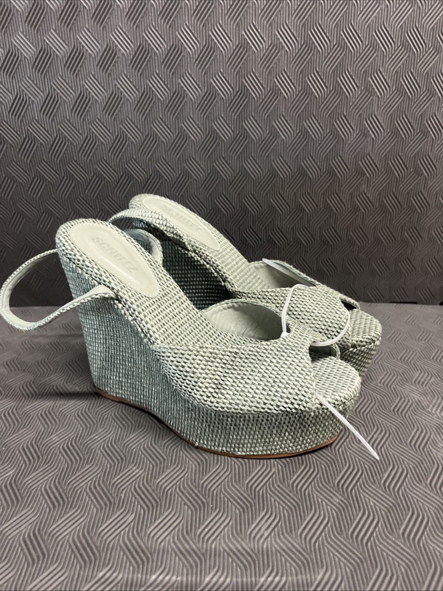 schutz women's keefa platform dress sandal a soft leather lining Schutz Keefa Wedge Women's Sandals