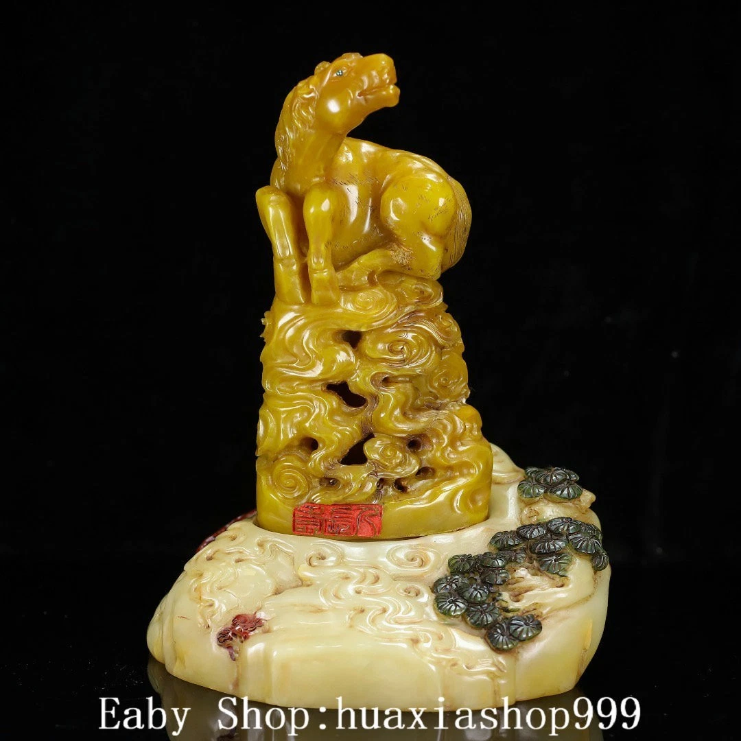 马寿山石主中国风雕像、雕像| eBay