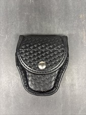 Bianchi Accumold Elite Handcuff Case Size 2 - Fits ASP - Basketweave/Silver