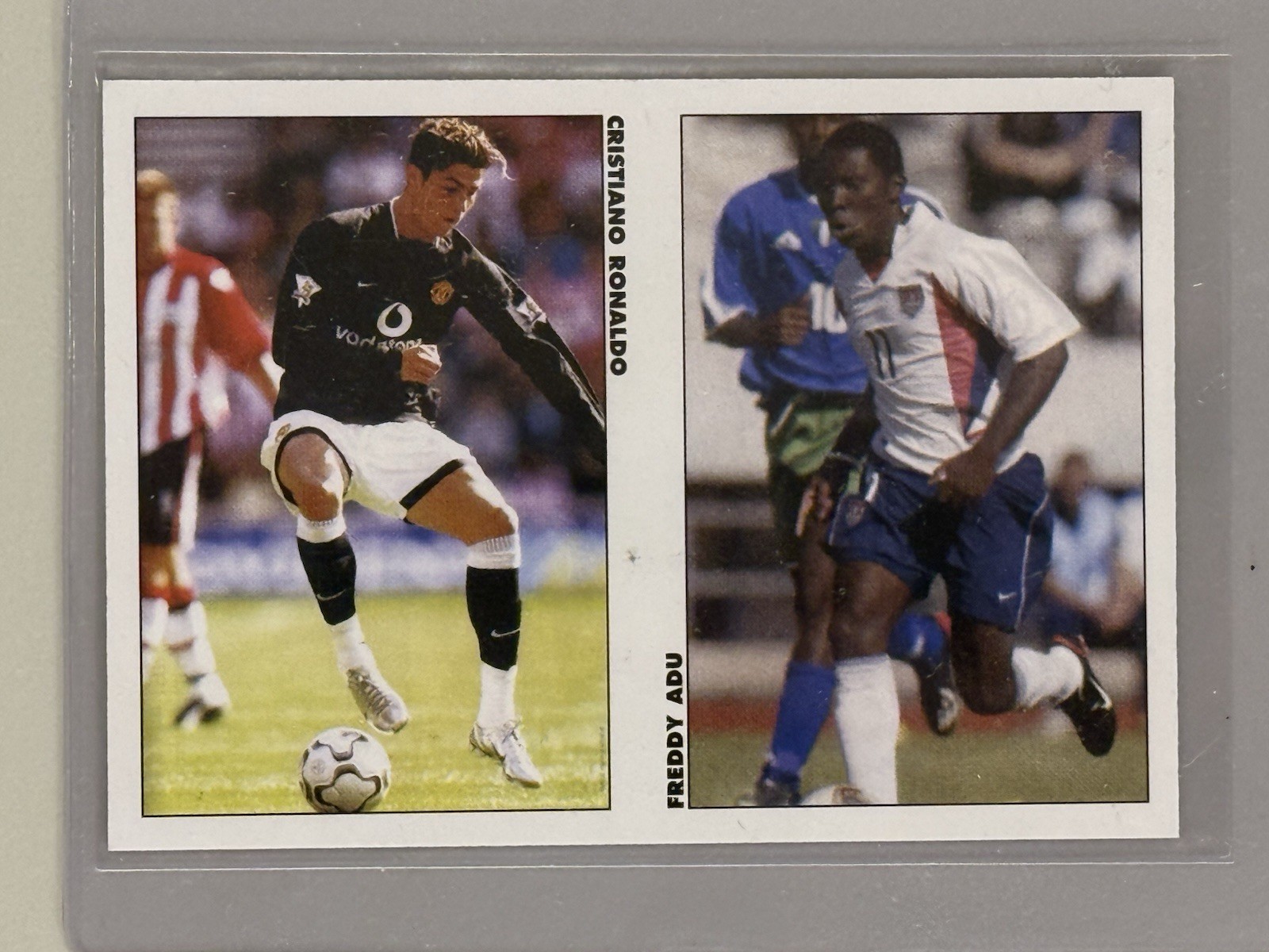 2004 Cristiano Ronaldo & Freddy Adu Soccer Pax Rookie Card