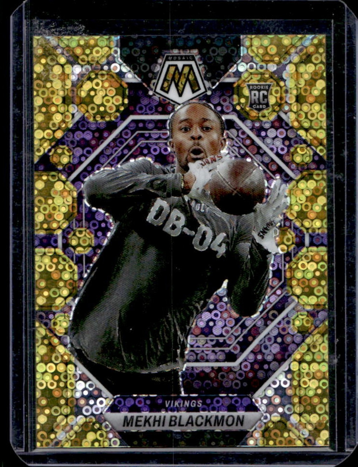 Mekhi Blackmon Panini Mosaic #348 Gold No Huddle
