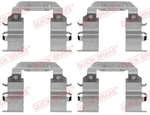 BRAKE PAD FITTING KIT 109-1782 QUICK BRAKE for HYUNDAI i10 I i20 I - Image 7