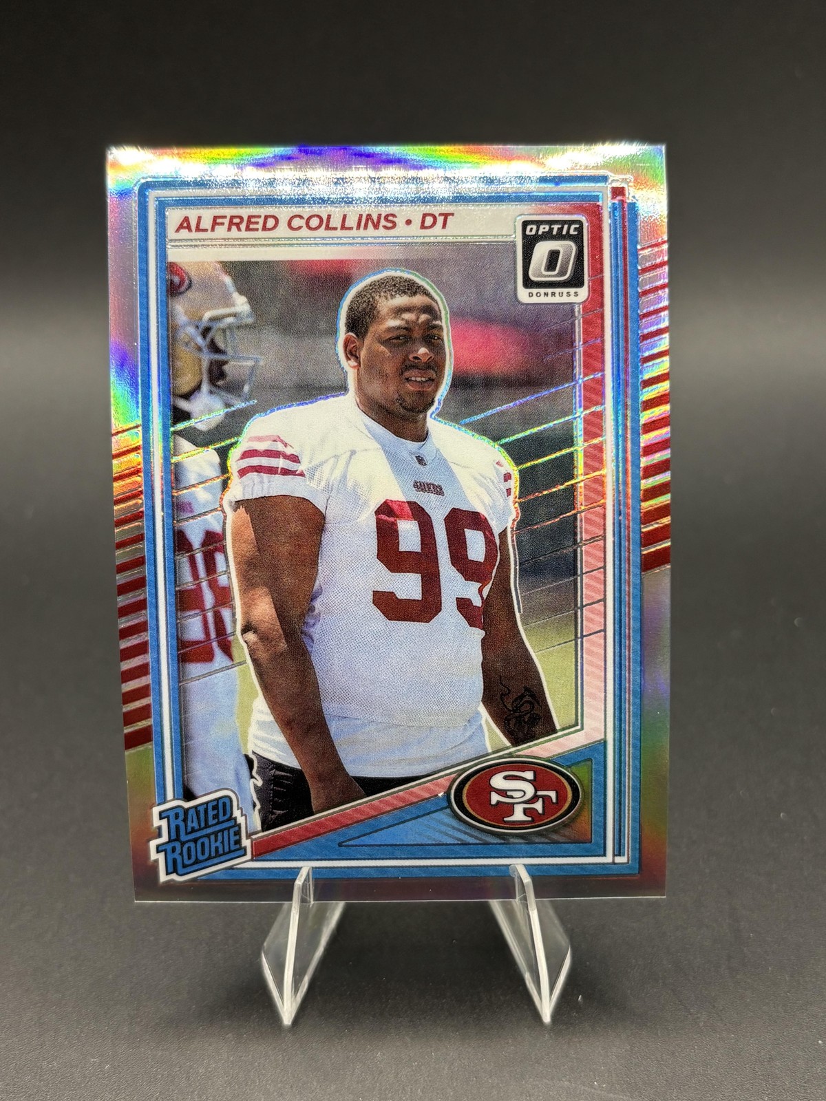 2025 Donruss #355 Alfred Collins Optic Rated Rookies Preview Holo