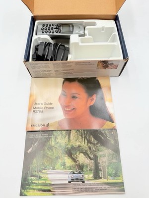 Vintage Ericsson R278d Mobile Phone   Complete in Original Box   Untested