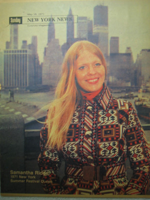 New York News Sunday Coloroto Magazine 1971 NY Summer Festival Samantha Ridge