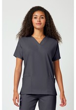 Cherokee Scrubs 4700 V Neck Scrub Top Pewter by Workwear free shipping.