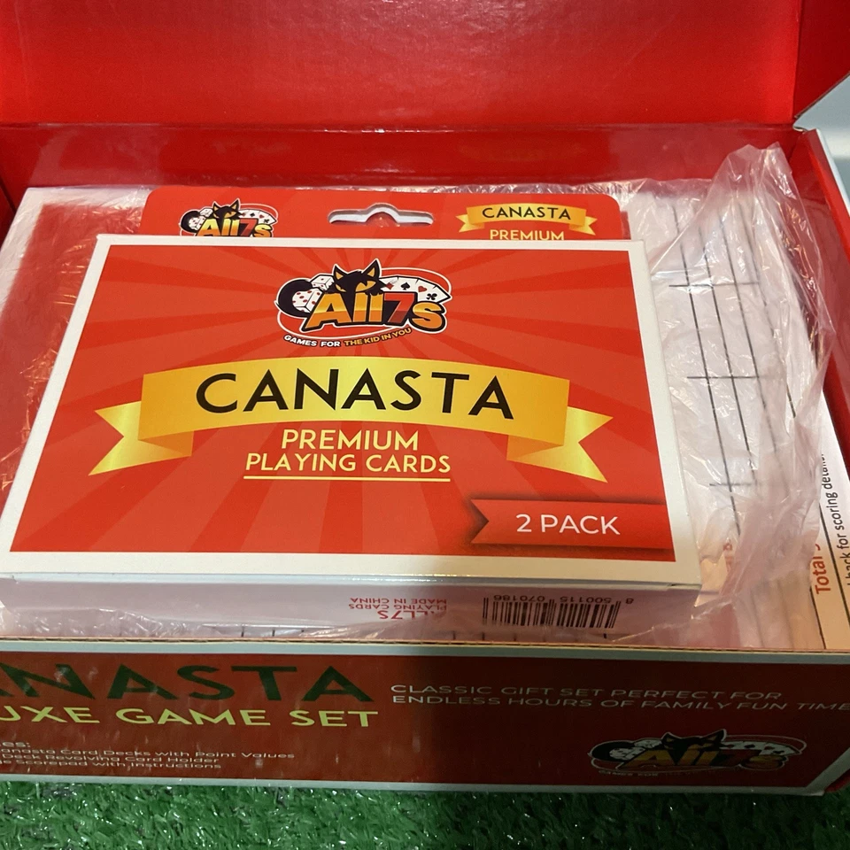 Canasta DELUXE Game Set Edition Classic Card Game for Adults N Family, W/ Holder - Image 3 of 4