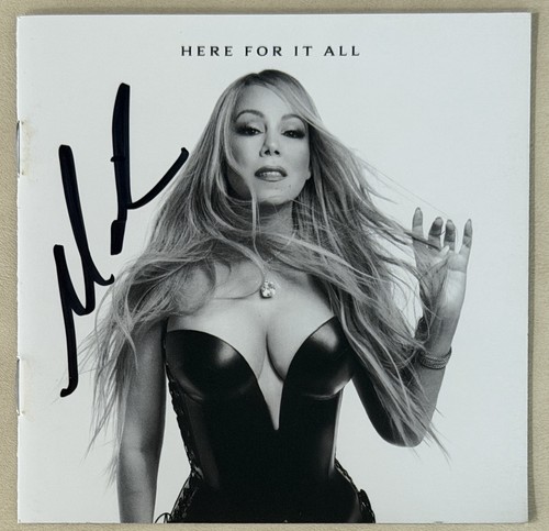 SIGNED AUTOGRAPH Mariah Carey Here For It All CD Book & CD BAS Beckett COA AUTO