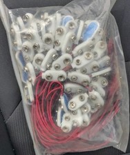 100 Pcs 9V Battery Snap Connector 9 Volt Battery Clips SEALED NEW MOUSER